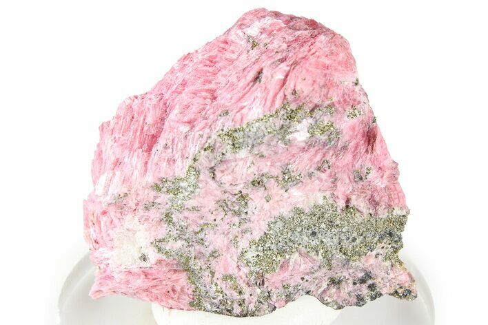 Light Pink Rhodonite with Pyrite - Peru #363138